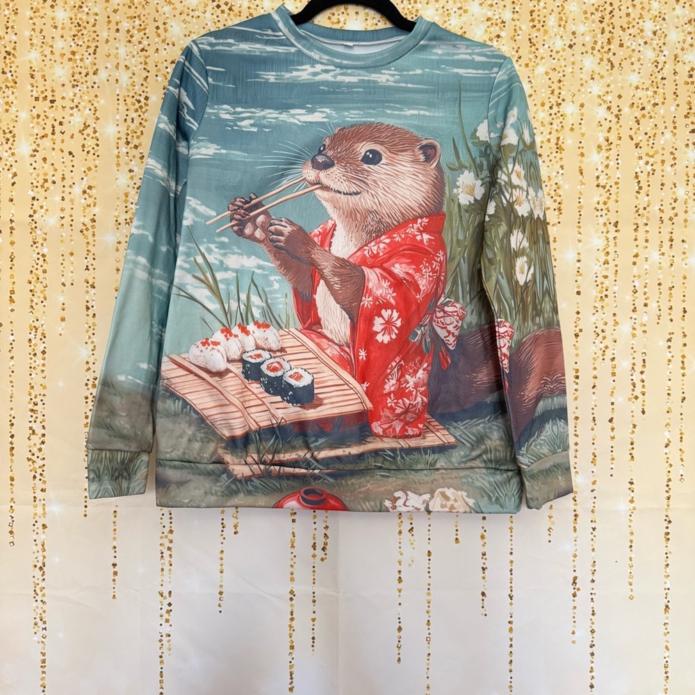 Women's Otter Sushi Sweatshirt